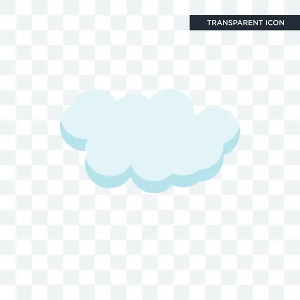 Значок вектора облаков изолирован на прозрачном фоне, Cloude lo — стоковый вектор