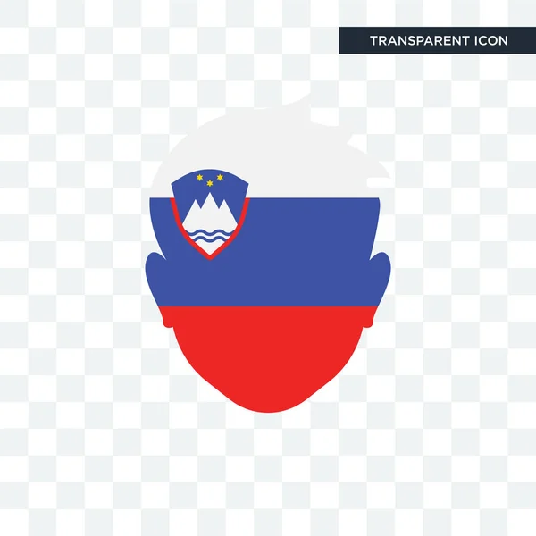 Slowenien Vektor-Symbol isoliert auf transparentem Hintergrund, slowenisch — Stockvektor