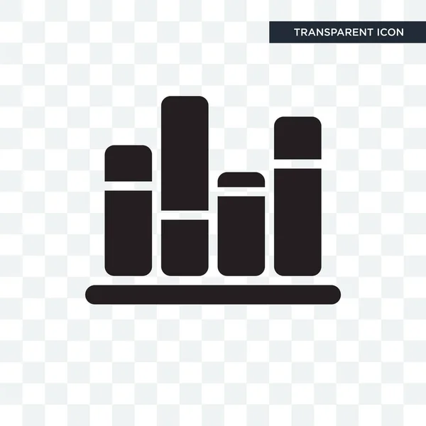 Bar chart vector icon isolated on transparent background, Bar ch