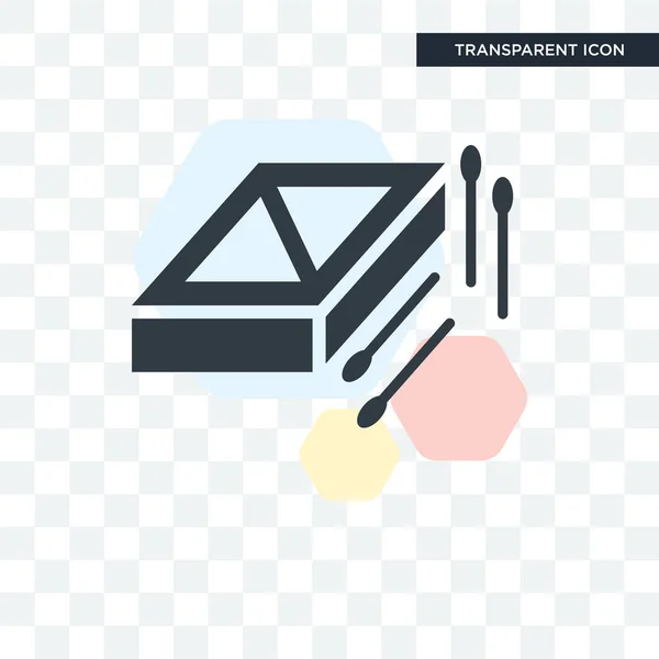 Matchbox vector pictogram geïsoleerd op transparante achtergrond, matchbo — Stockvector
