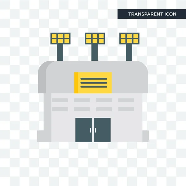 Stadionvektorsymbol isoliert auf transparentem Hintergrund, Stadion — Stockvektor