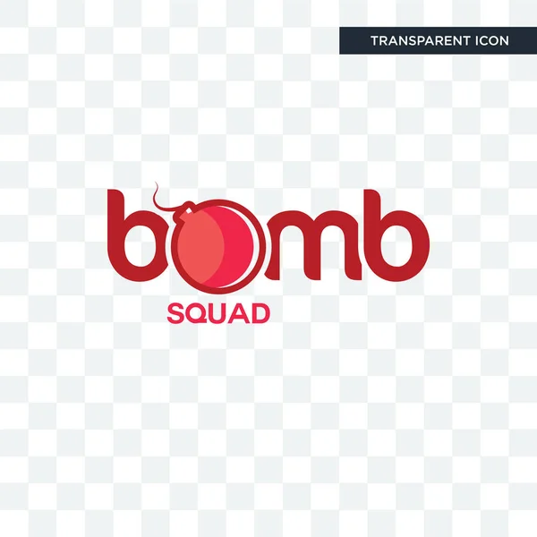 Bomb squad vektorové ikony izolované na průhledném pozadí, bomba — Stockový vektor