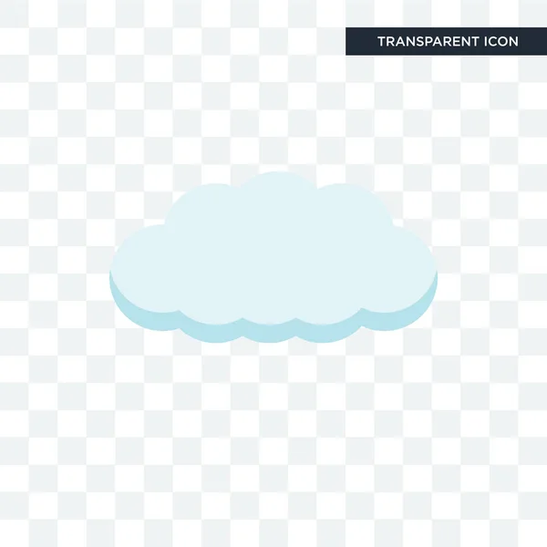 Icône vectorielle Cloude isolée sur fond transparent, Cloude lo — Image vectorielle
