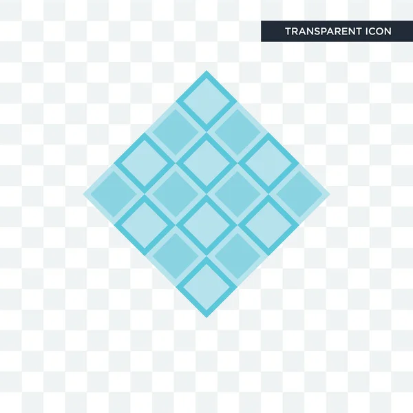 Azulejos icono del vector aislado sobre fondo transparente, Azulejos logotipo — Vector de stock
