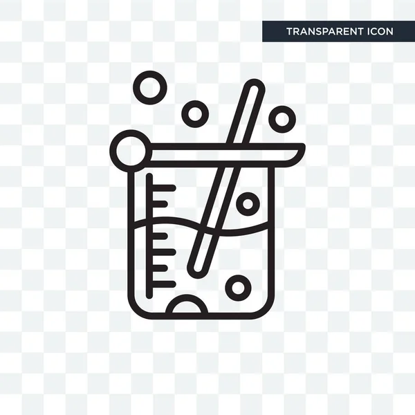 Ícone vetorial Beaker isolado em fundo transparente, design de logotipo Beaker —  Vetores de Stock