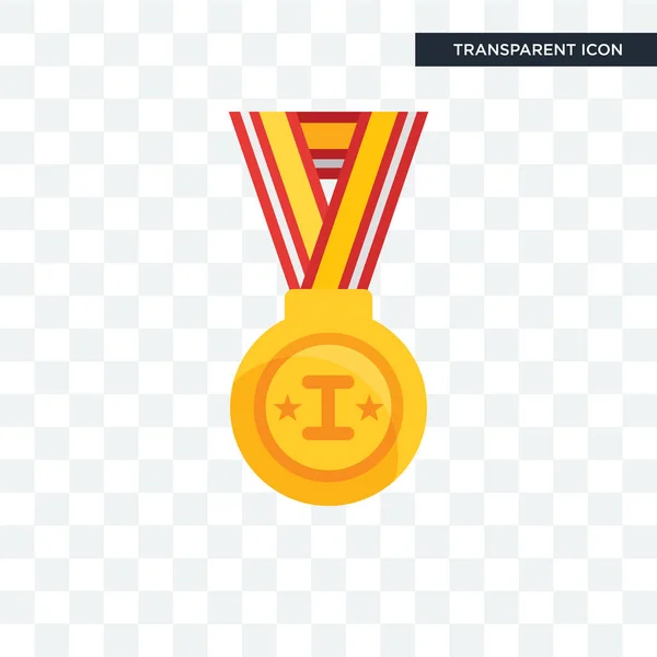 Medaillenvektorsymbol isoliert auf transparentem Hintergrund, Medaillenlogo — Stockvektor