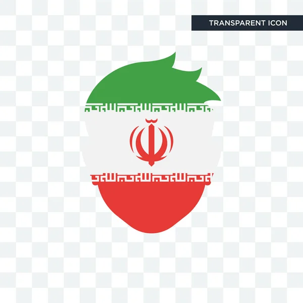 Иранская векторная икона на прозрачном фоне, логотип Ирана d — стоковый вектор