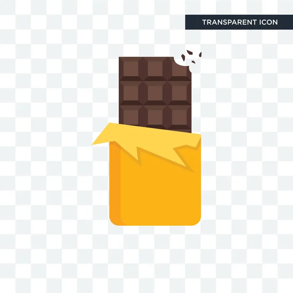 Icono de vector de chocolate aislado sobre fondo transparente, Chocol — Vector de stock