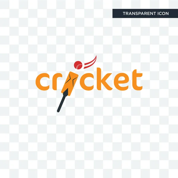 Cricket vektor ikonen isolerad på transparent bakgrund, Cricket — Stock vektor