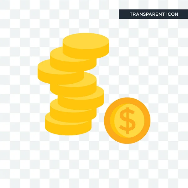 Εικονίδιο του φορέα χρήματα απομονώνονται σε διαφανές φόντο, χρήματα λογότυπο — Διανυσματικό Αρχείο