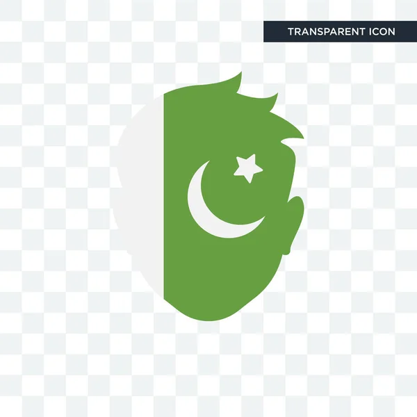 Pakisztán vector icon elszigetelt átlátszó háttér, Pakista — Stock Vector