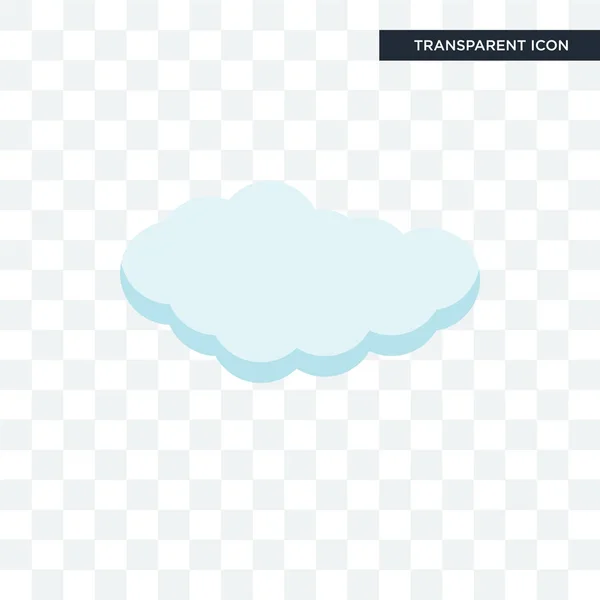Cloude 矢量图标在透明背景上隔离, Cloude lo — 图库矢量图片