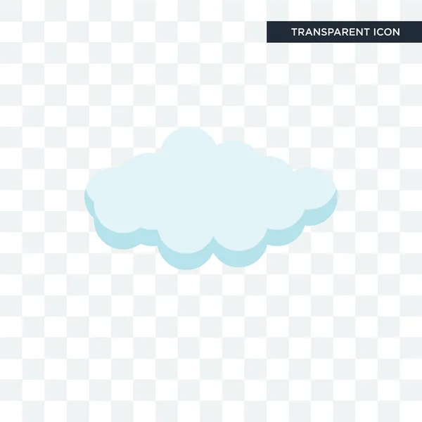 Cloude vector icono aislado sobre fondo transparente, Cloude lo — Archivo Imágenes Vectoriales