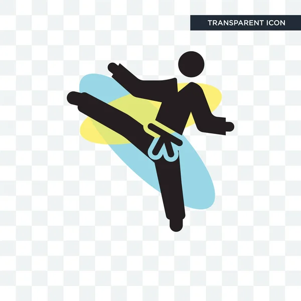 Karate vector icon isolated on transparent background, Karate lo — Stock Illustration Karate vector icon isolated on transparent background, Karate lo Stock Vector