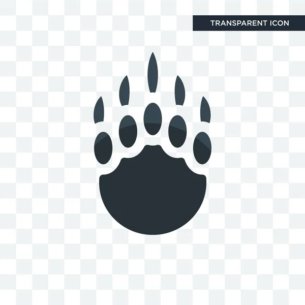 Grizzly claw vector icon isolated on transparent background, gri Royalty Free Stock Vectors