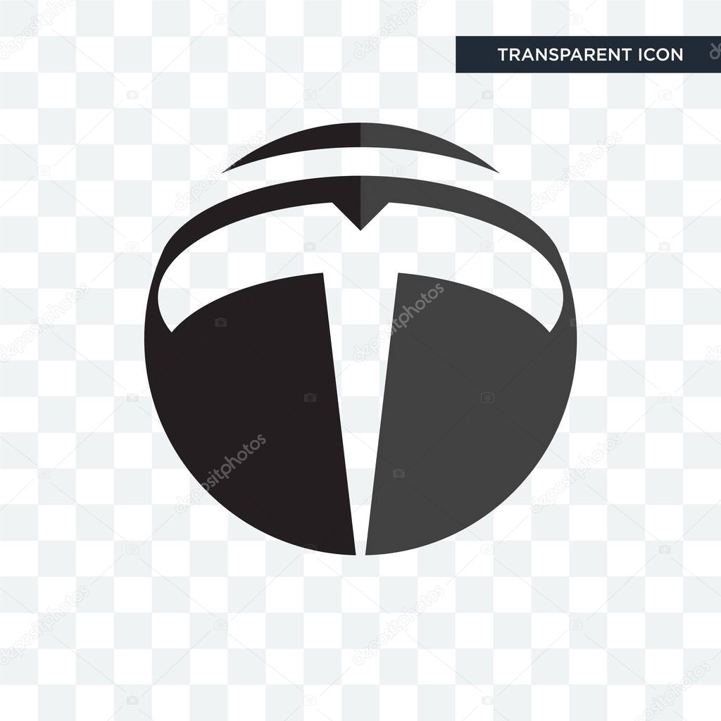 Tesla vector icon isolated on transparent background, tesla logo concept