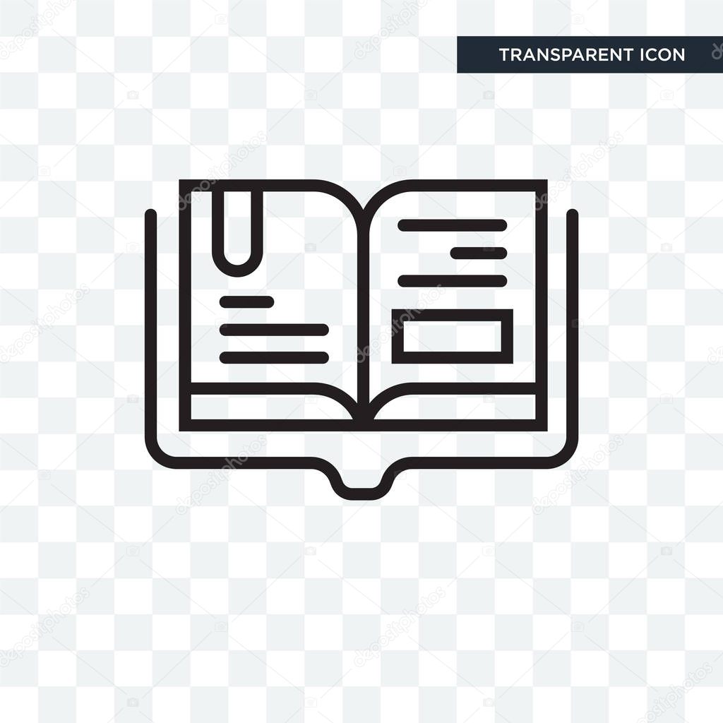 Spellbook vector icon isolated on transparent background, Spellb