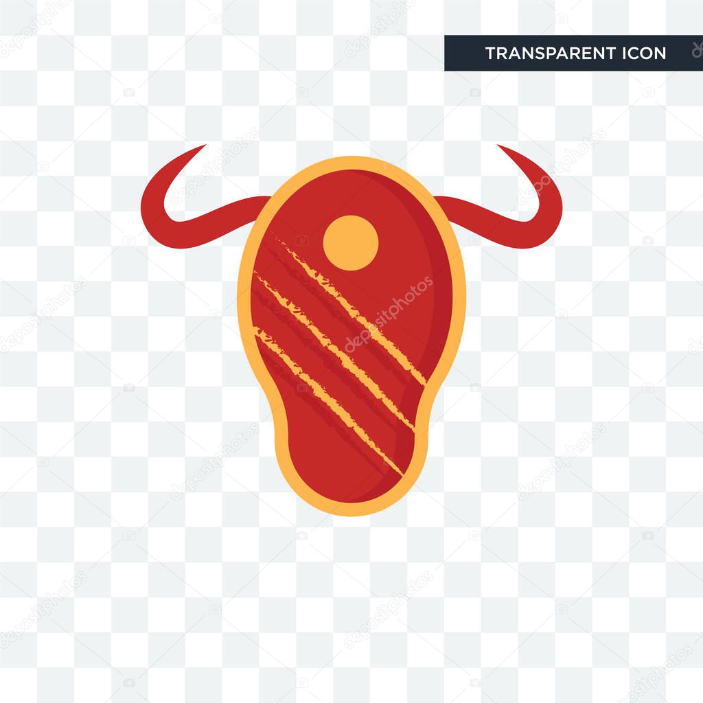 Steak house vector icon isolated on transparent background, steak house logo concept