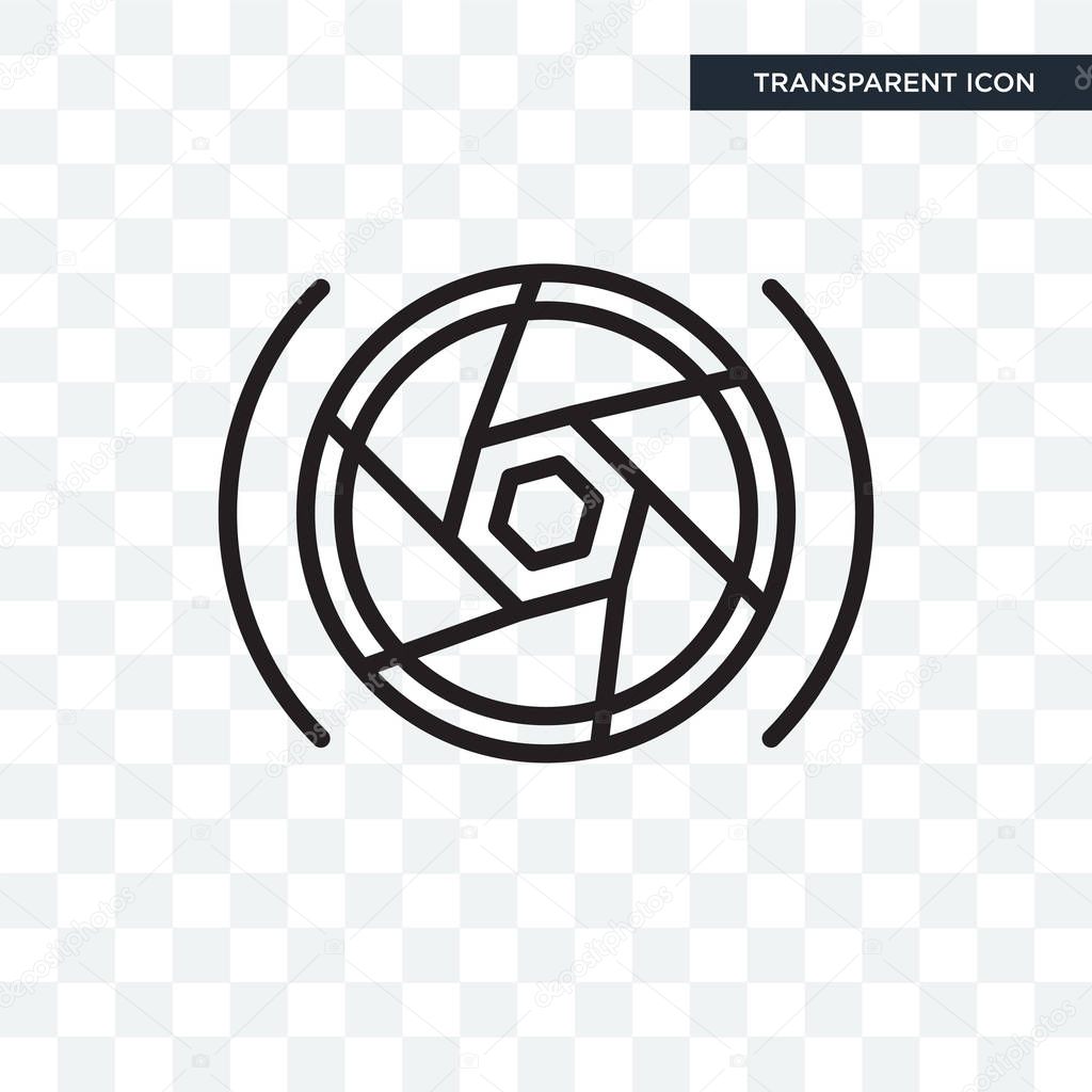 Photographer vector icon isolated on transparent background, Photographer logo concept