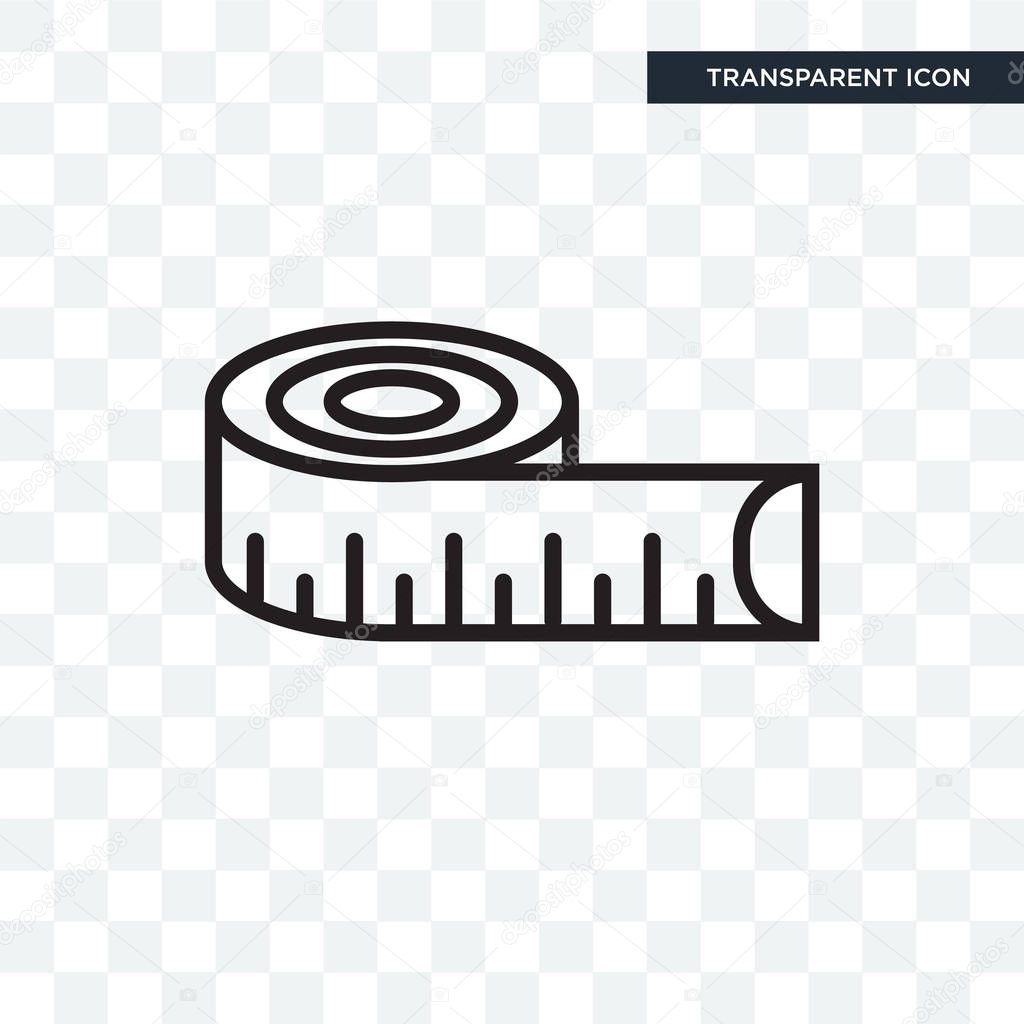 Meter vector icon isolated on transparent background, Meter logo