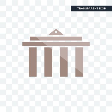 saydam arka plan üzerinde mun izole Belediyesi vektör simgesi