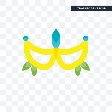 şeffaf arka plan, maske logosu d izole maske vektör simgesi