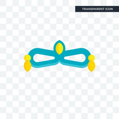 İzole göz maskesi vektör simge şeffaf arka plan üzerinde göz mas