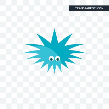 urchin vektör simgesi üzerinde şeffaf izole arka plan, urchin lo