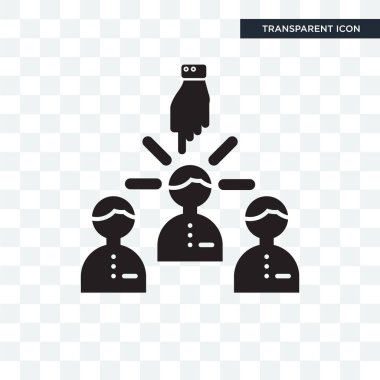 Saydam arka plan üzerinde lider lo izole lideri vektör simgesi