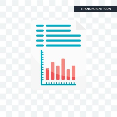 Saydam arka plan üzerinde Analyt izole analytics vektör simgesi