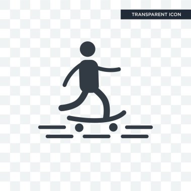 Saydam arka plan üzerinde patenci lo izole patenci vektör simgesi