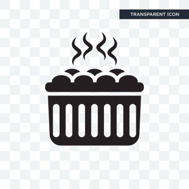 Saydam arka plan üzerinde taşlar lo izole taşlar vektör simgesi