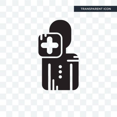 Saydam arka plan üzerinde Kullanıcı logosu d izole Kullanıcı vektör simgesi