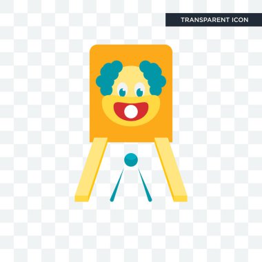 Saydam arka plan üzerinde oyun logo d izole oyun vektör simgesi