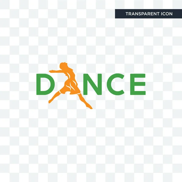 Taniec wektor ikona na białym tle na przezroczystym tle, taniec logo — Wektor stockowy