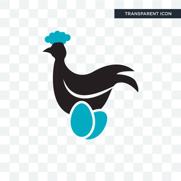 Chichen hen vector icono aislado sobre fondo transparente, Chic — Archivo Imágenes Vectoriales