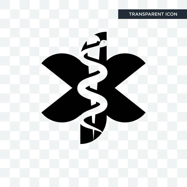Paramedizinisches Vektor-Symbol isoliert auf transparentem Hintergrund, parame — Stockvektor