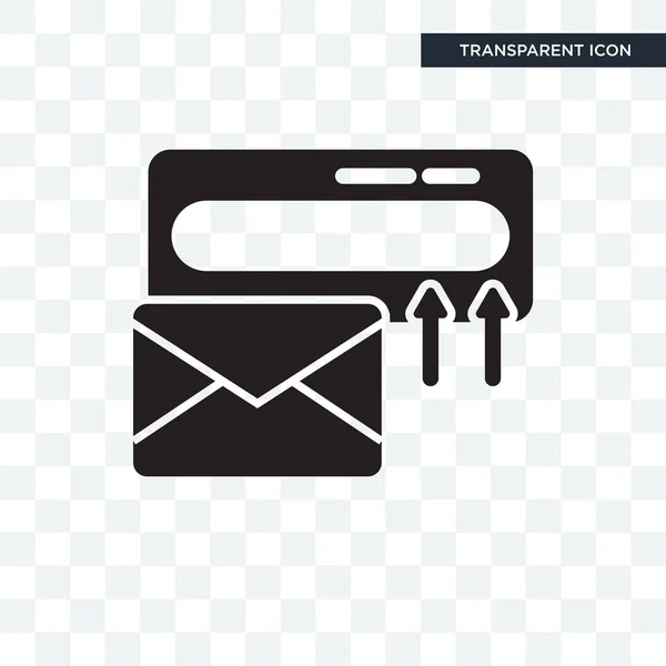 Vector postpictogram geïsoleerd op transparante achtergrond, Mail logo d — Stockvector