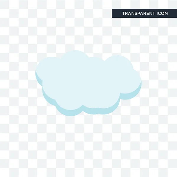 Cloude vector icono aislado sobre fondo transparente, Cloude lo — Archivo Imágenes Vectoriales