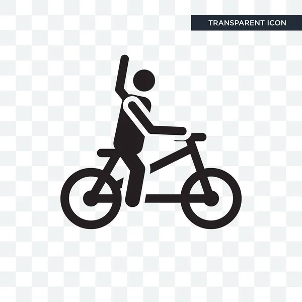 Bicicleta icono vector aislado sobre fondo transparente, Bicicleta — Vector de stock