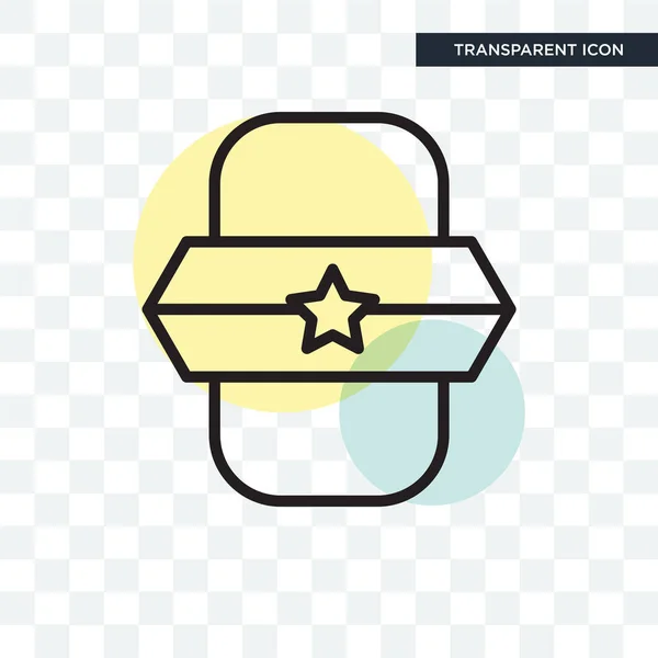 Vector kentekenpictogram geïsoleerd op transparante achtergrond, Badge logo — Stockvector