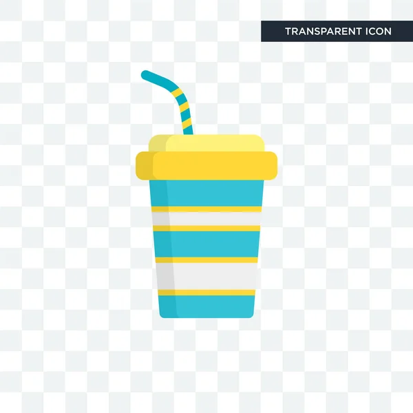 Drank vector pictogram geïsoleerd op transparante achtergrond, Beverag — Stockvector