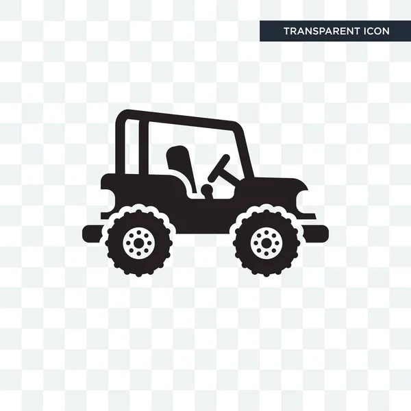 Jeep wektor ikona na białym tle na przezroczystym tle, Jeep logo d — Wektor stockowy