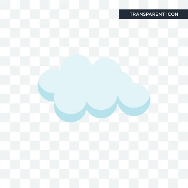 Cloude vector icon elszigetelt átlátszó háttér, Cloude lo — Stock Vector