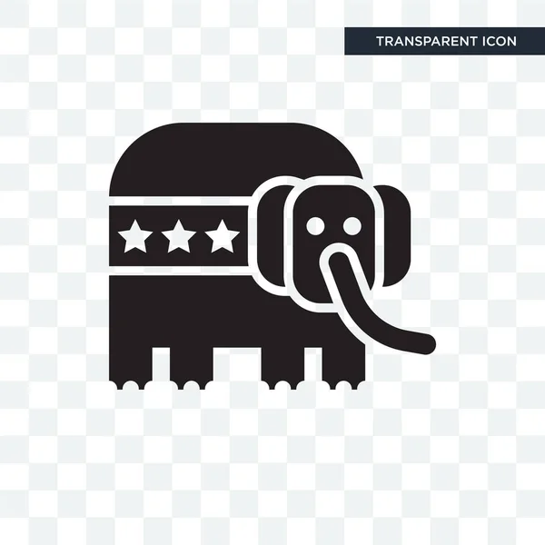 Republikánus vector icon elszigetelt átlátszó háttér, Repub — Stock Vector