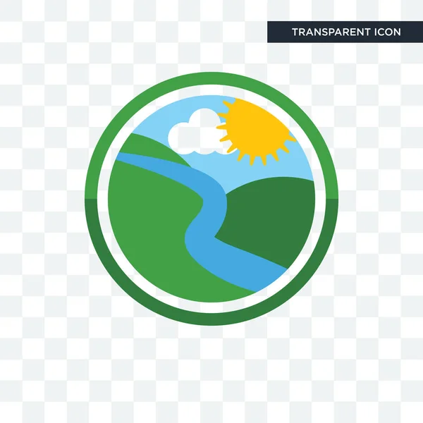 Creek Vector Symbol isoliert auf transparentem Hintergrund, Creek Logo — Stockvektor