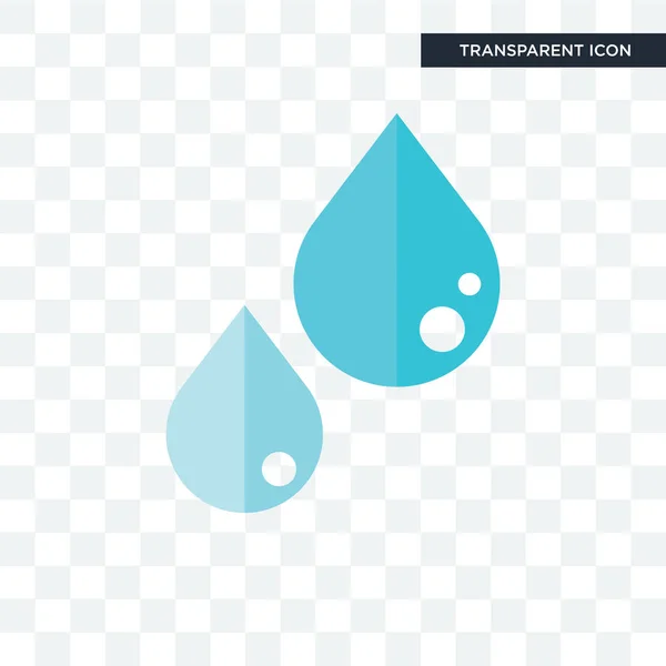 Water vector icon isolated on transparent background, Water logo — Stock Vector