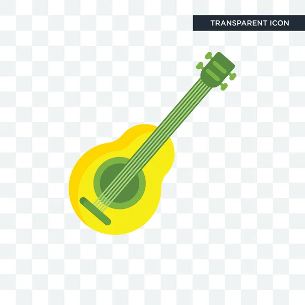 Icône vectorielle de guitare isolée sur fond transparent, Guitar lo — Image vectorielle