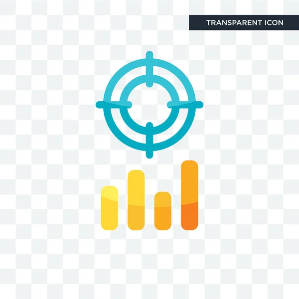 Analytics vector pictogram geïsoleerd op transparante achtergrond, analy — Stockvector