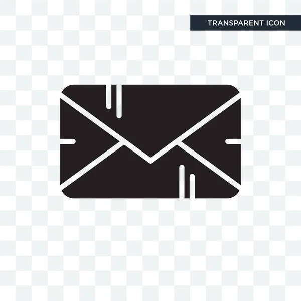 E-mailpictogram vector geïsoleerd op transparante achtergrond, e logo — Stockvector